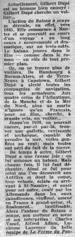 Recherche d'un navire